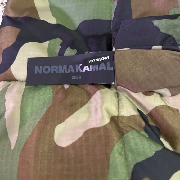 NORMA KAMALI CAMO SLEEPING BAG JACKET XS/S BNWOT - Picture 6 of 7